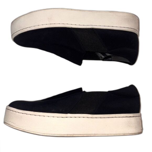 VINCE Black Slip On Sneakers 7.5 - Picture 2 of 9
